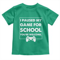 Funny Gamer Back to School Toddler T Shirt Funny Boys Video Gaming - Wonder Print Shop