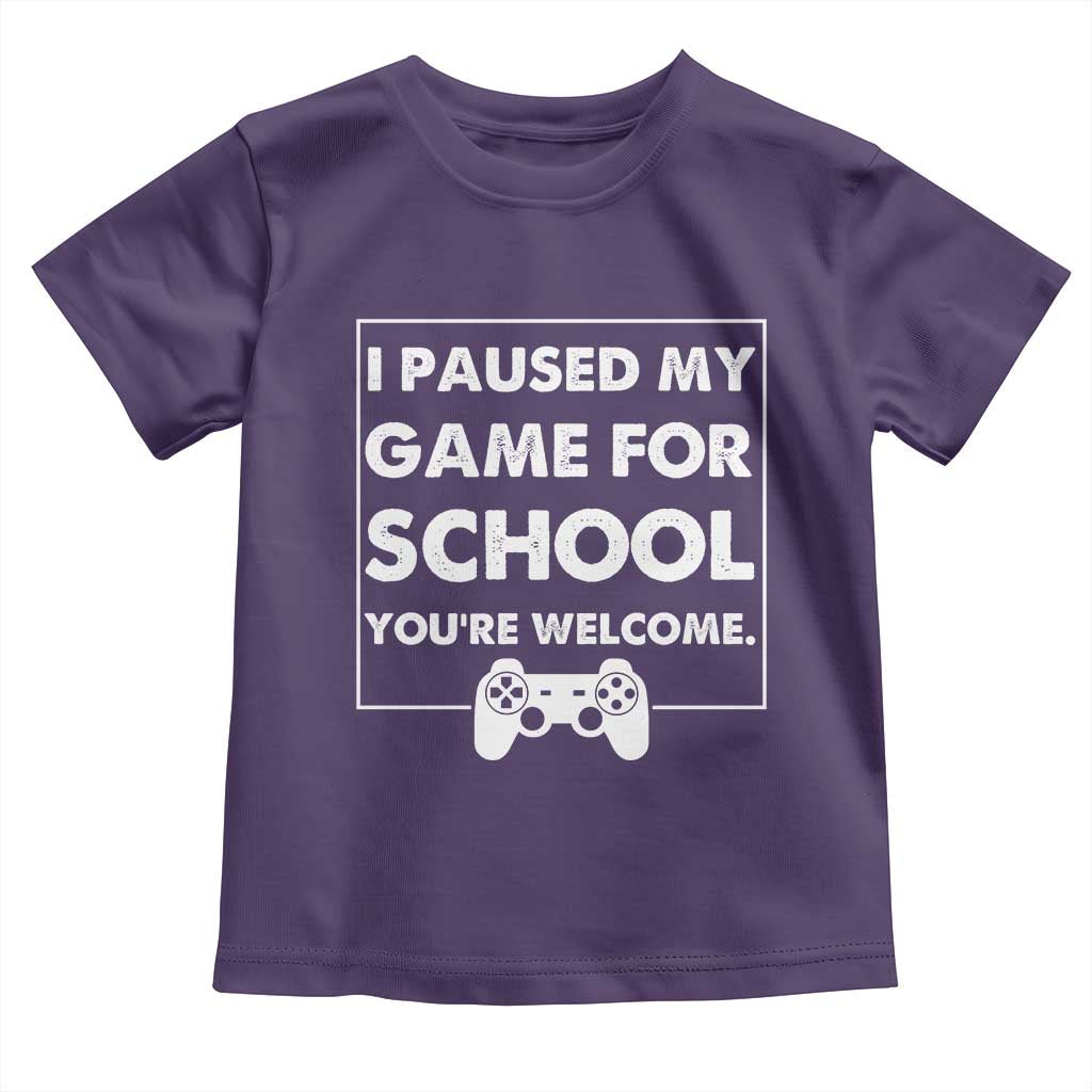 Funny Gamer Back to School Toddler T Shirt Funny Boys Video Gaming - Wonder Print Shop