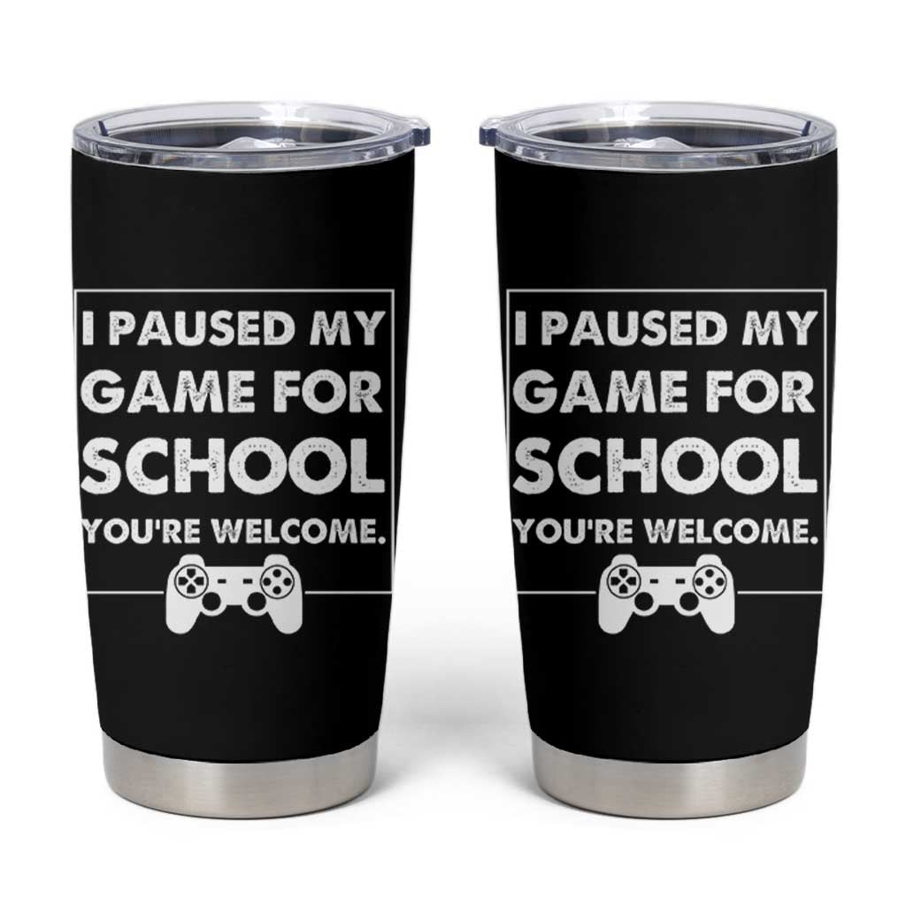 Funny Gamer Back to School Tumbler Cup Funny Boys Video Gaming - Wonder Print Shop