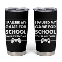 Funny Gamer Back to School Tumbler Cup Funny Boys Video Gaming - Wonder Print Shop