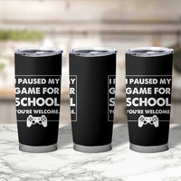 Funny Gamer Back to School Tumbler Cup Funny Boys Video Gaming - Wonder Print Shop