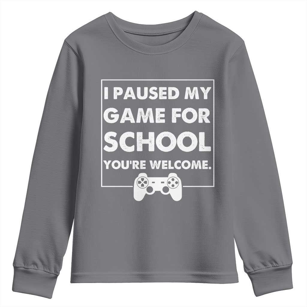 Funny Gamer Back to School Youth Sweatshirt Funny Boys Video Gaming - Wonder Print Shop