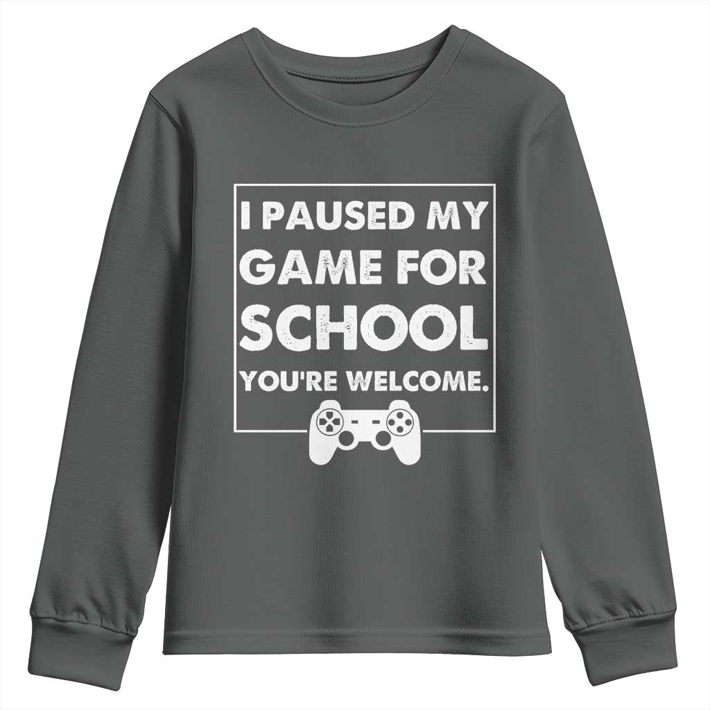 Funny Gamer Back to School Youth Sweatshirt Funny Boys Video Gaming - Wonder Print Shop