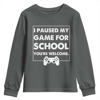 Funny Gamer Back to School Youth Sweatshirt Funny Boys Video Gaming - Wonder Print Shop