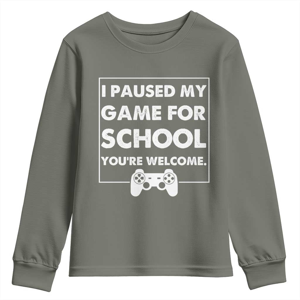 Funny Gamer Back to School Youth Sweatshirt Funny Boys Video Gaming - Wonder Print Shop