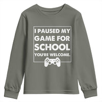 Funny Gamer Back to School Youth Sweatshirt Funny Boys Video Gaming - Wonder Print Shop