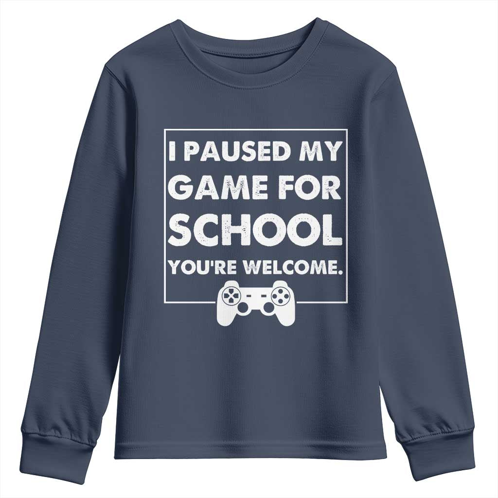 Funny Gamer Back to School Youth Sweatshirt Funny Boys Video Gaming - Wonder Print Shop
