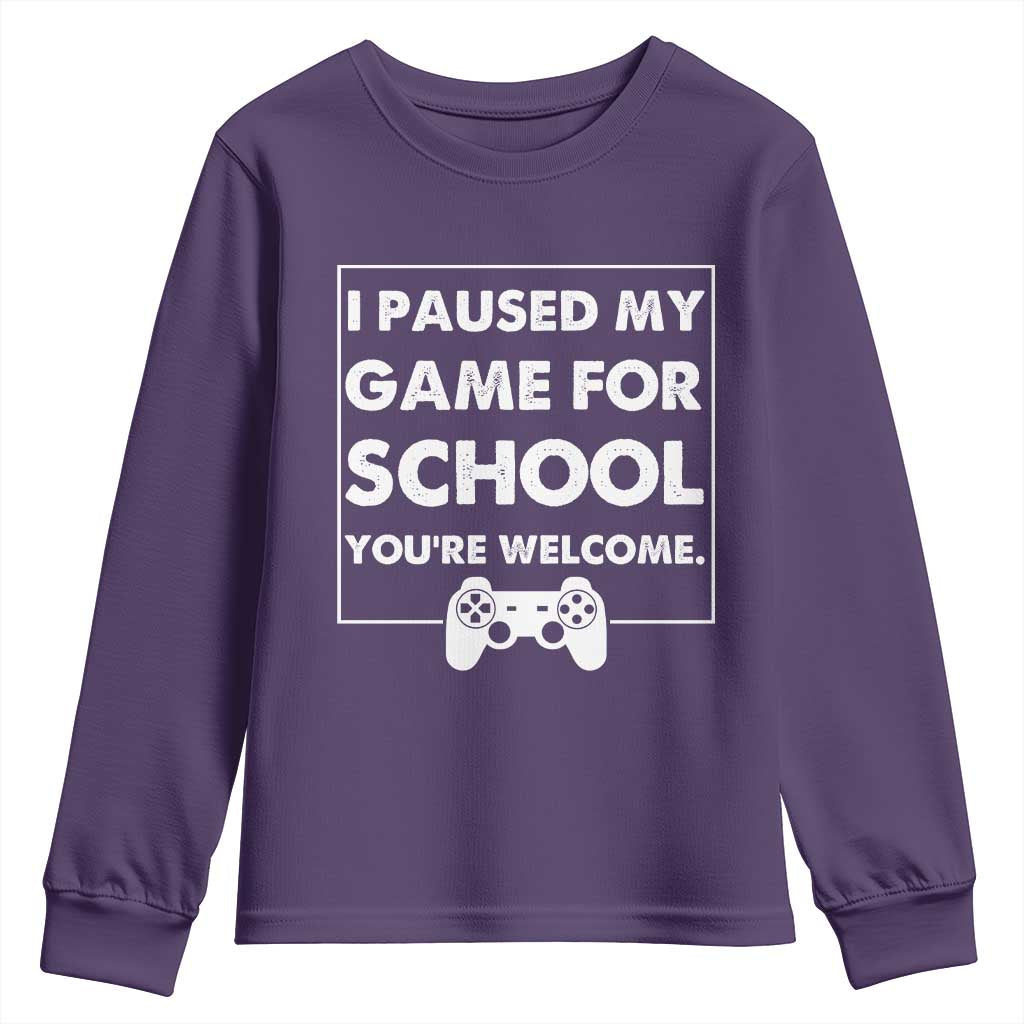 Funny Gamer Back to School Youth Sweatshirt Funny Boys Video Gaming - Wonder Print Shop