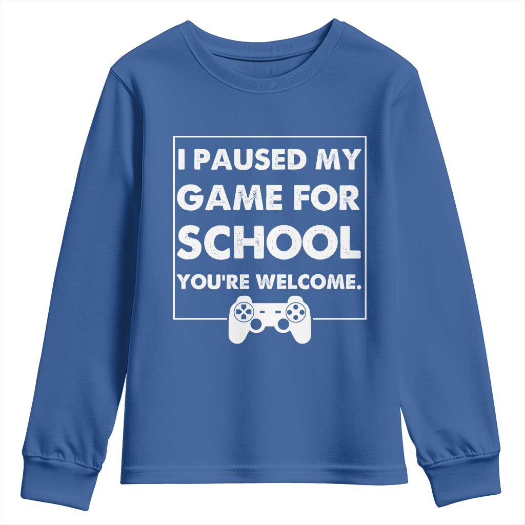 Funny Gamer Back to School Youth Sweatshirt Funny Boys Video Gaming - Wonder Print Shop