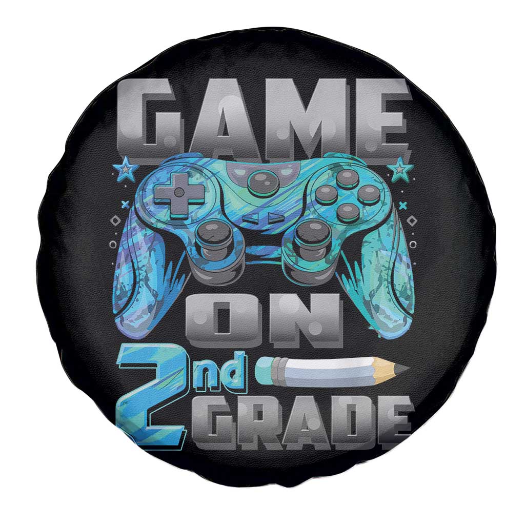 Back to School 2nd Grade Gamer Spare Tire Cover Boys Kids Back To School First Day - Wonder Print Shop