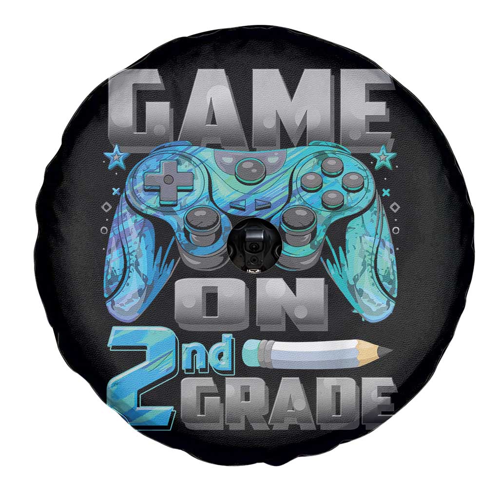 Back to School 2nd Grade Gamer Spare Tire Cover Boys Kids Back To School First Day - Wonder Print Shop