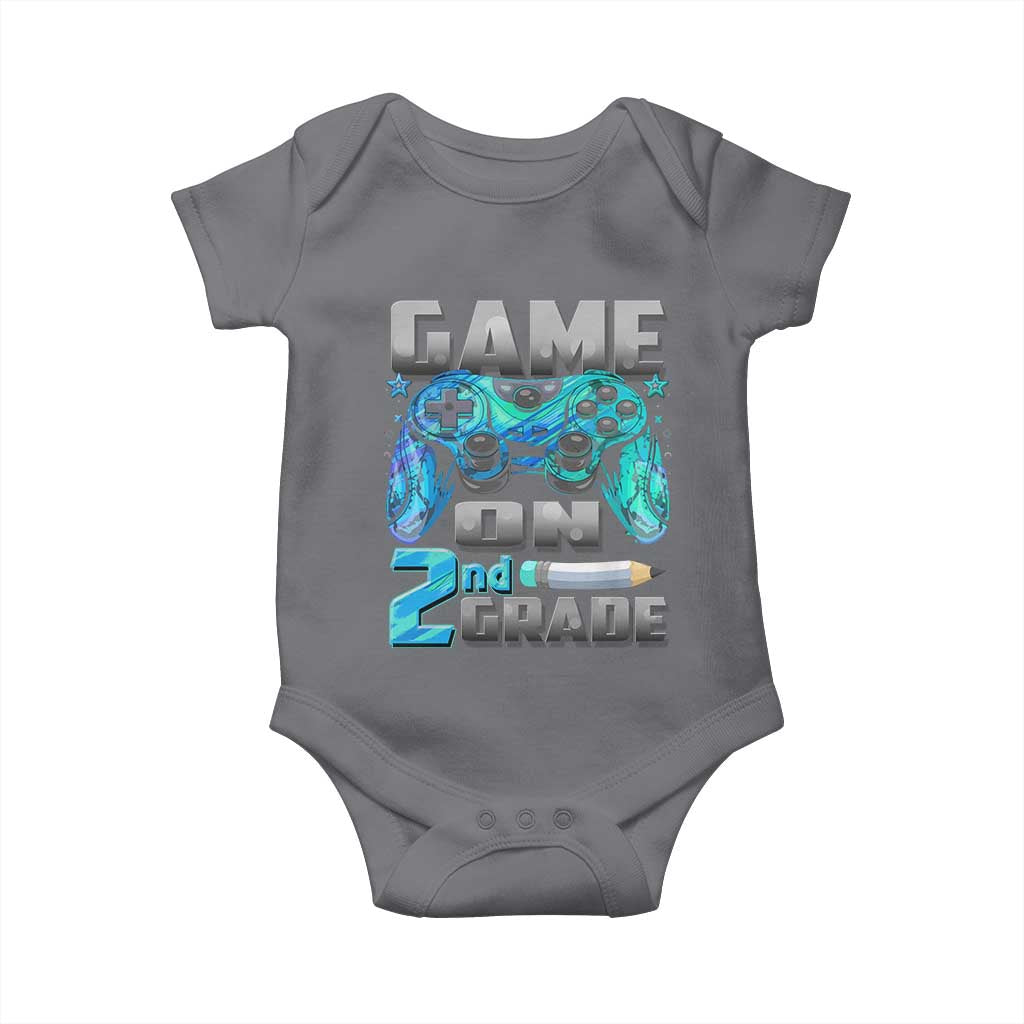 Back to School 2nd Grade Gamer Baby Onesie Boys Kids Back To School First Day - Wonder Print Shop