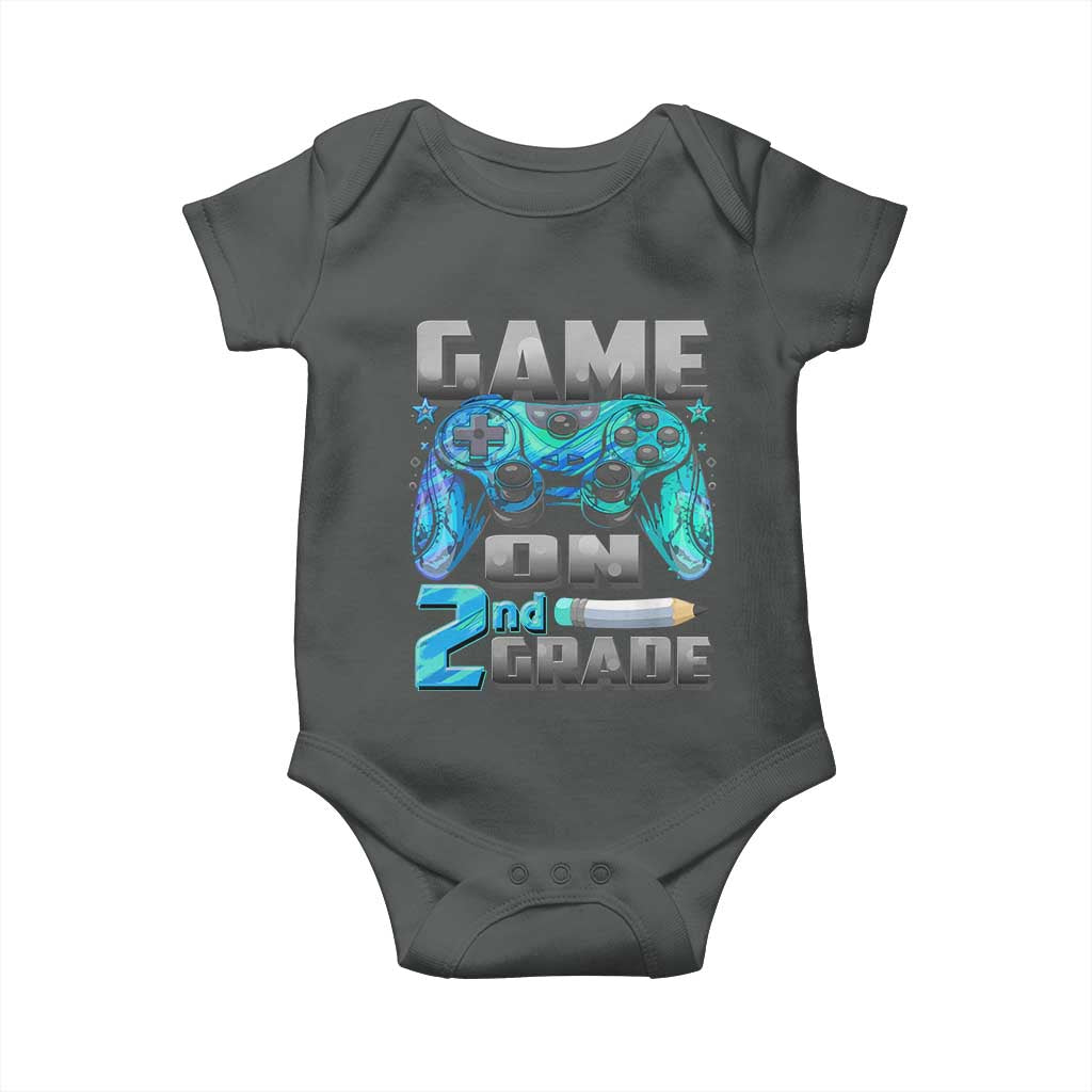 Back to School 2nd Grade Gamer Baby Onesie Boys Kids Back To School First Day - Wonder Print Shop
