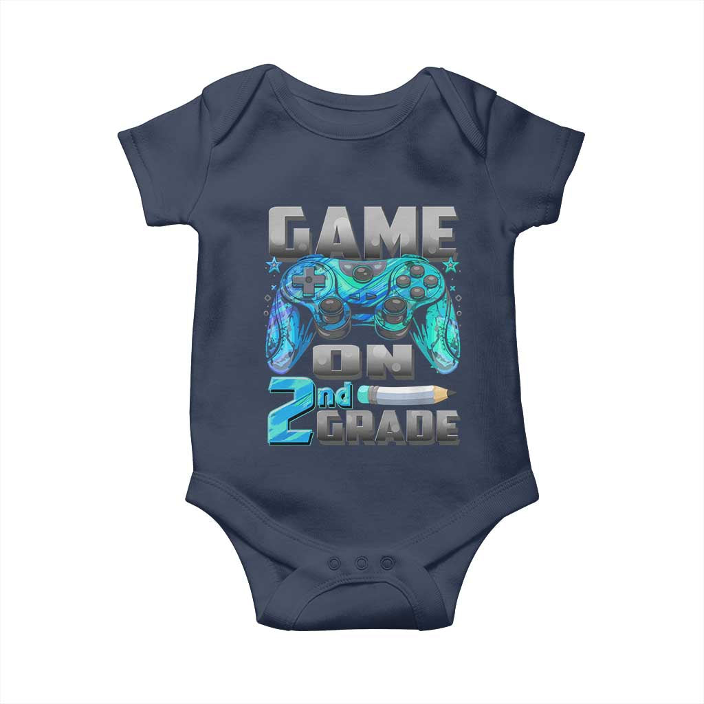 Back to School 2nd Grade Gamer Baby Onesie Boys Kids Back To School First Day - Wonder Print Shop