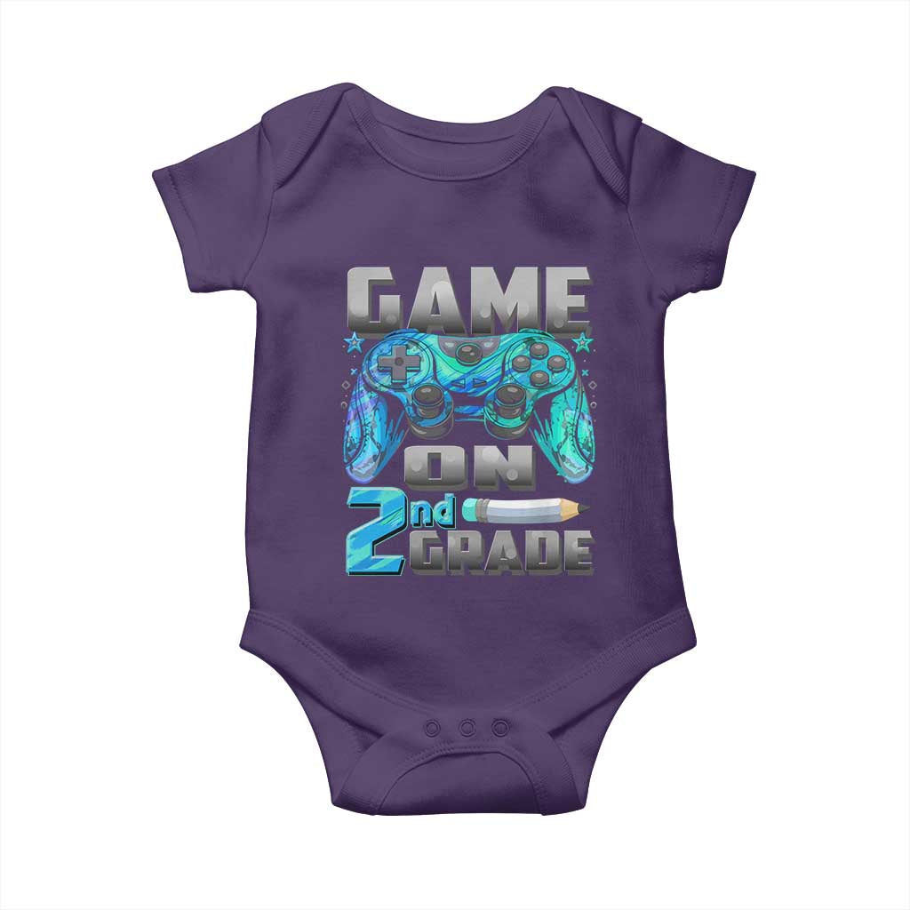 Back to School 2nd Grade Gamer Baby Onesie Boys Kids Back To School First Day - Wonder Print Shop