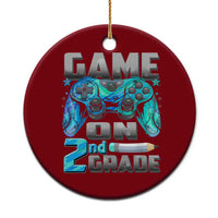 Back to School 2nd Grade Gamer Ceramic Ornament Boys Kids Back To School First Day - Wonder Print Shop