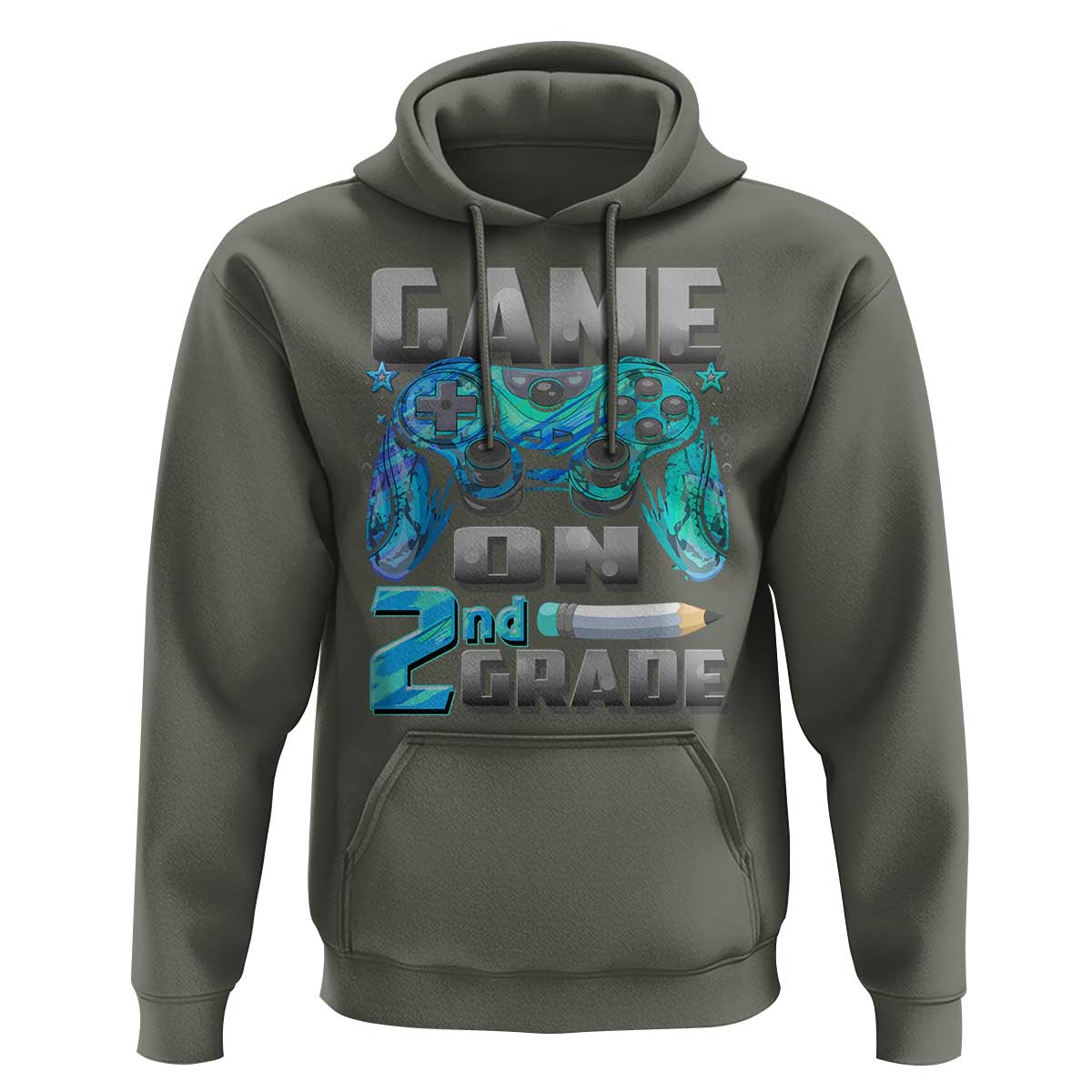 Back to School 2nd Grade Gamer Hoodie Boys Kids Back To School First Day - Wonder Print Shop