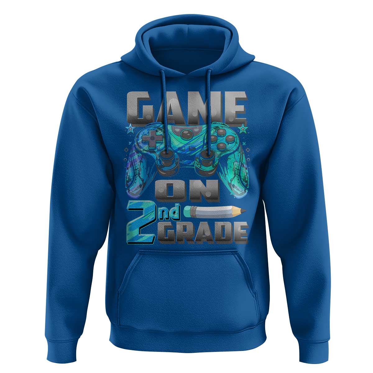 Back to School 2nd Grade Gamer Hoodie Boys Kids Back To School First Day - Wonder Print Shop