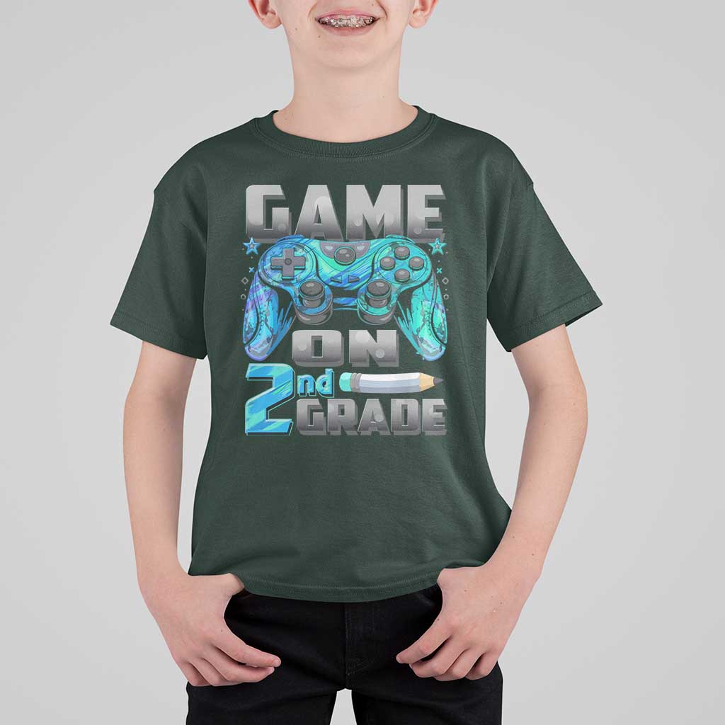 Back to School 2nd Grade Gamer T Shirt For Kid Boys Kids Back To School First Day - Wonder Print Shop