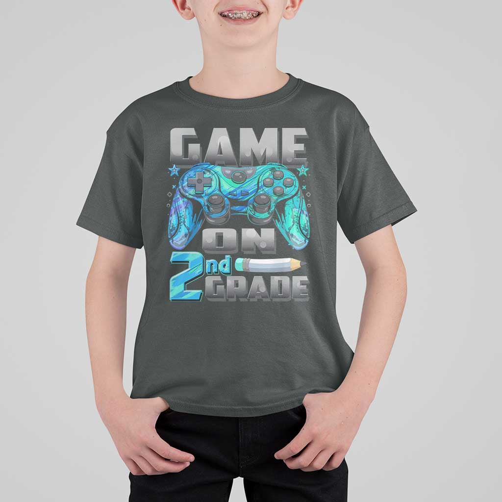 Back to School 2nd Grade Gamer T Shirt For Kid Boys Kids Back To School First Day - Wonder Print Shop