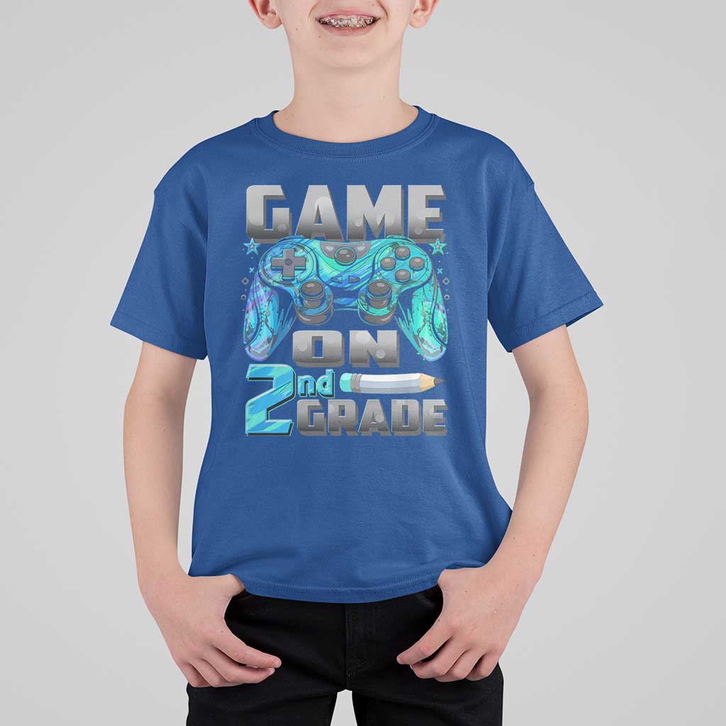Back to School 2nd Grade Gamer T Shirt For Kid Boys Kids Back To School First Day - Wonder Print Shop