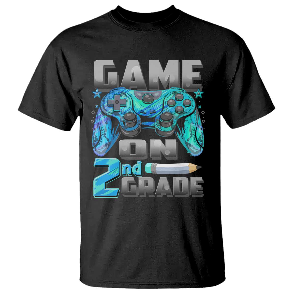 Back to School 2nd Grade Gamer T Shirt Boys Kids Back To School First Day - Wonder Print Shop