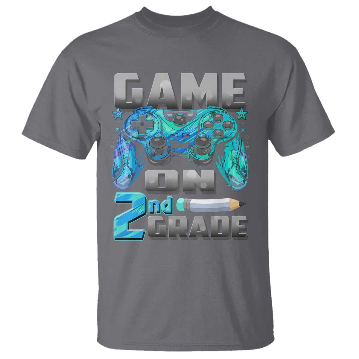 Back to School 2nd Grade Gamer T Shirt Boys Kids Back To School First Day - Wonder Print Shop