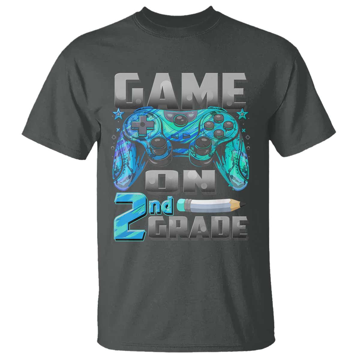 Back to School 2nd Grade Gamer T Shirt Boys Kids Back To School First Day - Wonder Print Shop