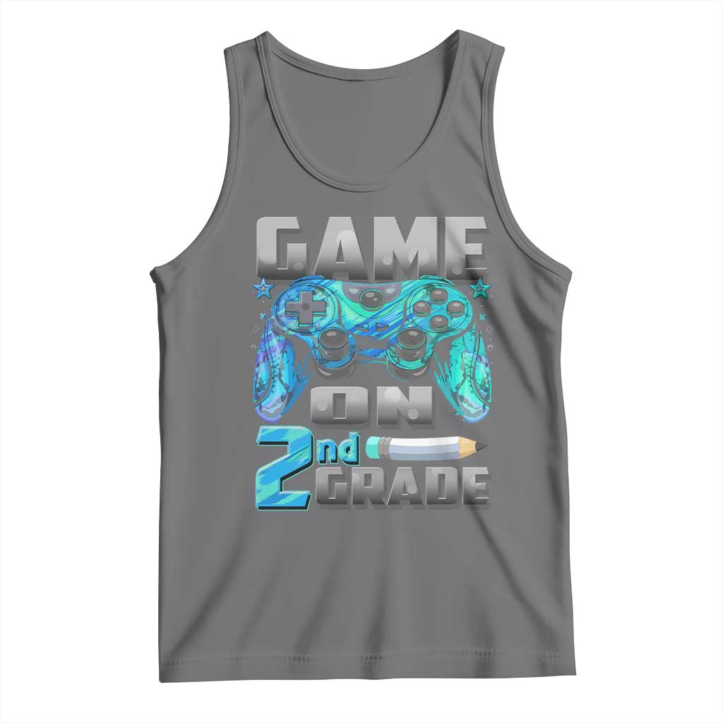 Back to School 2nd Grade Gamer Tank Top Boys Kids Back To School First Day - Wonder Print Shop