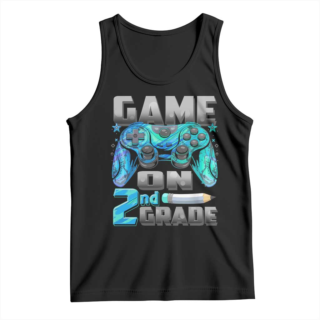 Back to School 2nd Grade Gamer Tank Top Boys Kids Back To School First Day - Wonder Print Shop
