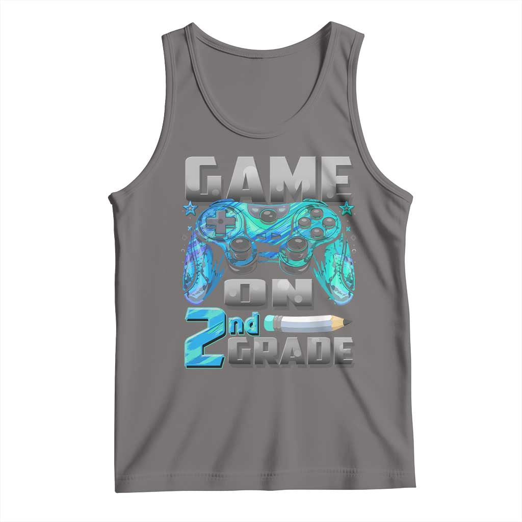 Back to School 2nd Grade Gamer Tank Top Boys Kids Back To School First Day - Wonder Print Shop