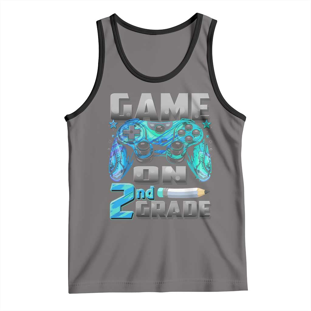 Back to School 2nd Grade Gamer Tank Top Boys Kids Back To School First Day - Wonder Print Shop