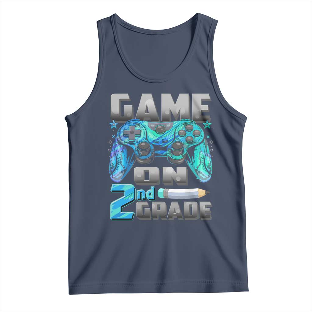 Back to School 2nd Grade Gamer Tank Top Boys Kids Back To School First Day - Wonder Print Shop