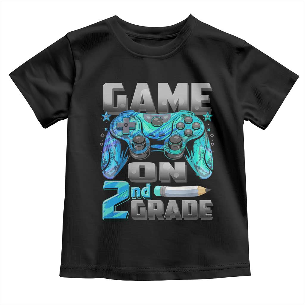 Back to School 2nd Grade Gamer Toddler T Shirt Boys Kids Back To School First Day - Wonder Print Shop