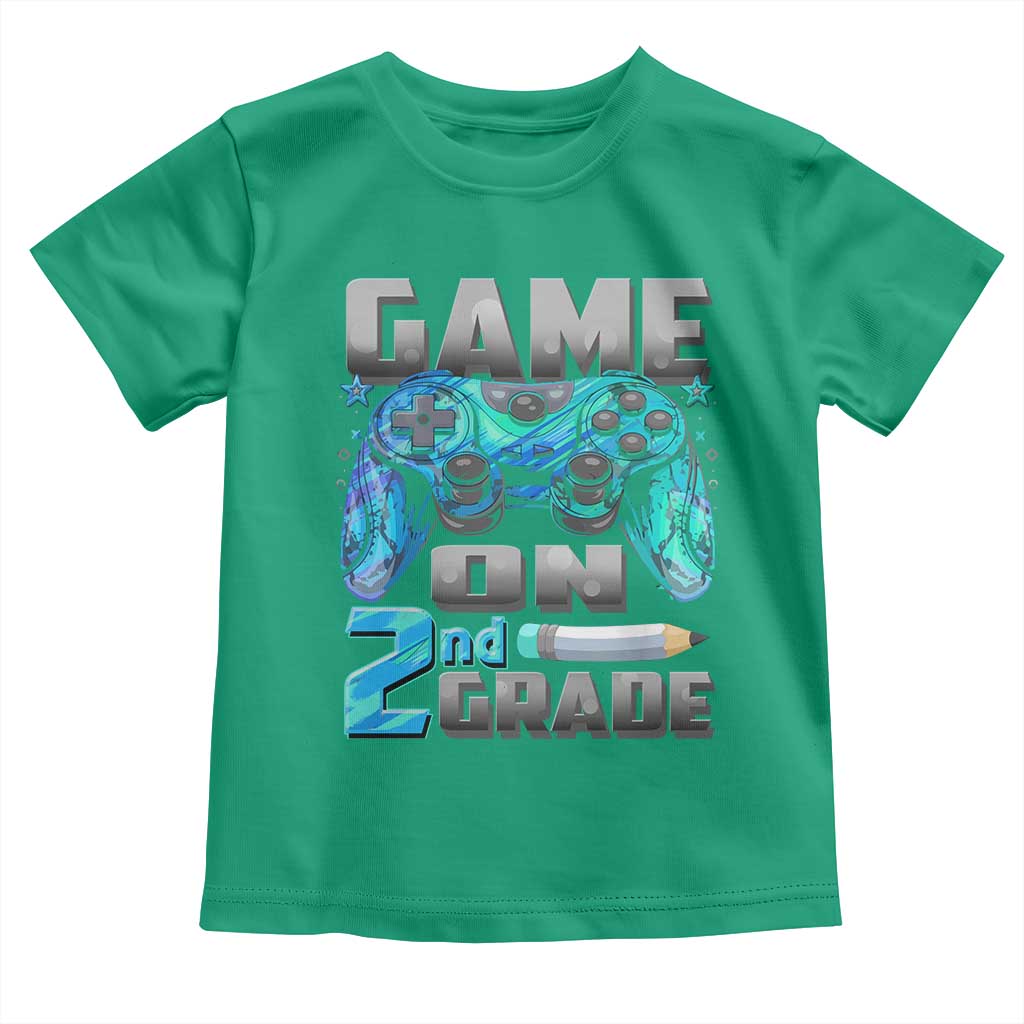 Back to School 2nd Grade Gamer Toddler T Shirt Boys Kids Back To School First Day - Wonder Print Shop