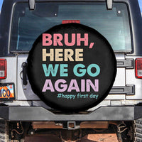 Here We Go Again Spare Tire Cover Funny Back To School Teacher Gen A Slang - Wonder Print Shop
