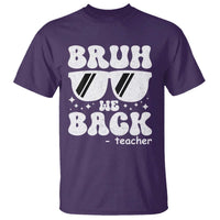 Bruh We Back Teacher T Shirt Funny Back To School Gen A Slang Sunglasses - Wonder Print Shop