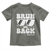 Bruh We Back Teacher Toddler T Shirt Funny Back To School Gen A Slang Sunglasses - Wonder Print Shop