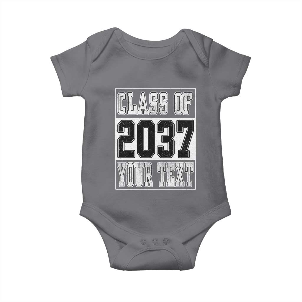 Personalized Class of 2037 Baby Onesie Custom Name Grow With Me To Graduation - Wonder Print Shop