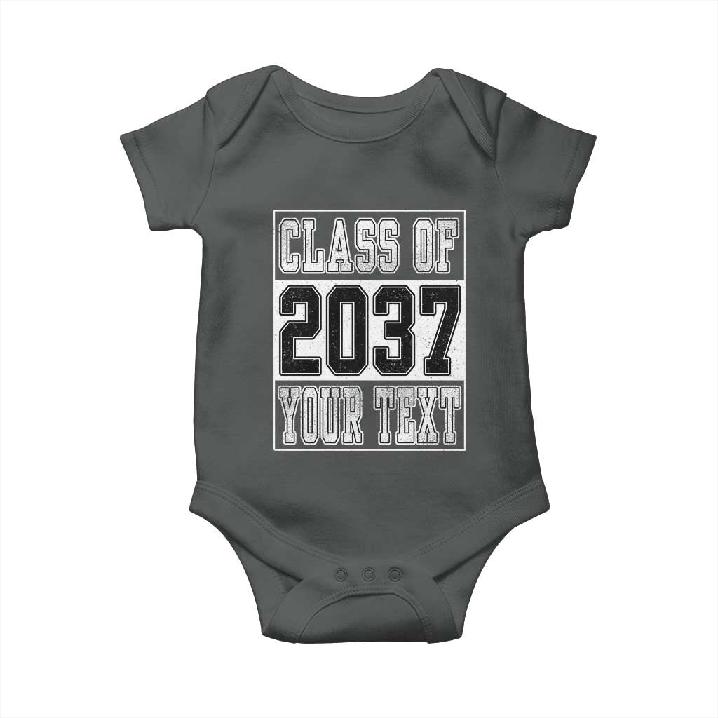 Personalized Class of 2037 Baby Onesie Custom Name Grow With Me To Graduation - Wonder Print Shop