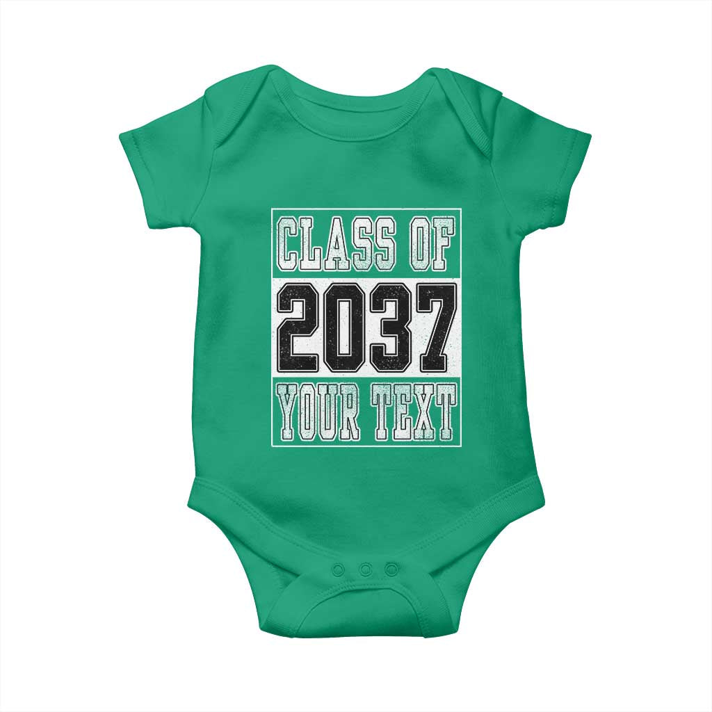 Personalized Class of 2037 Baby Onesie Custom Name Grow With Me To Graduation - Wonder Print Shop