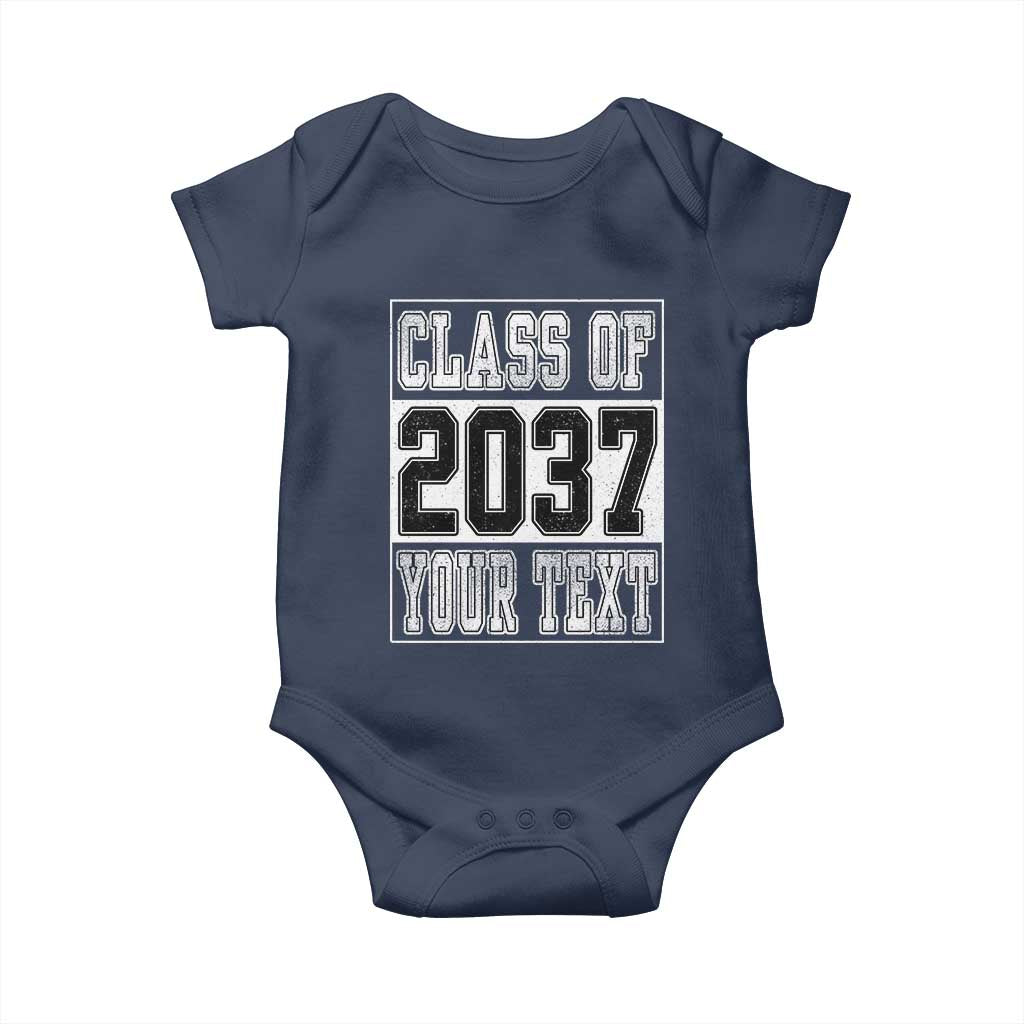 Personalized Class of 2037 Baby Onesie Custom Name Grow With Me To Graduation - Wonder Print Shop