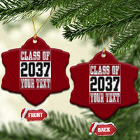 Personalized Class of 2037 Ceramic Ornament Custom Name Grow With Me To Graduation - Wonder Print Shop