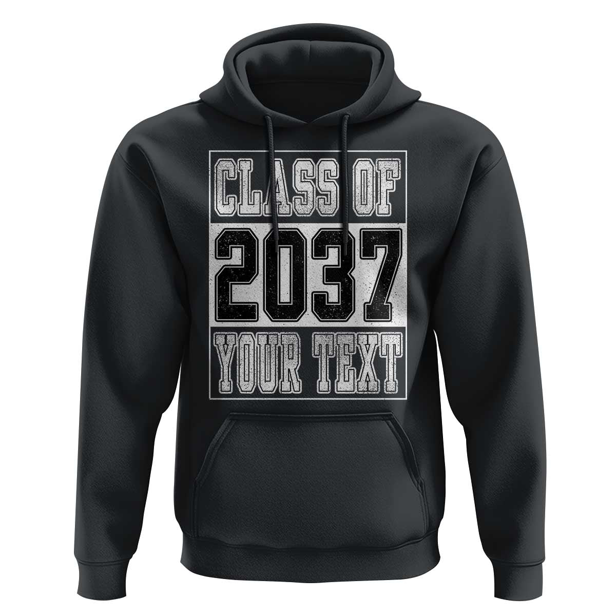 Personalized Class of 2037 Hoodie Custom Name Grow With Me To Graduation - Wonder Print Shop