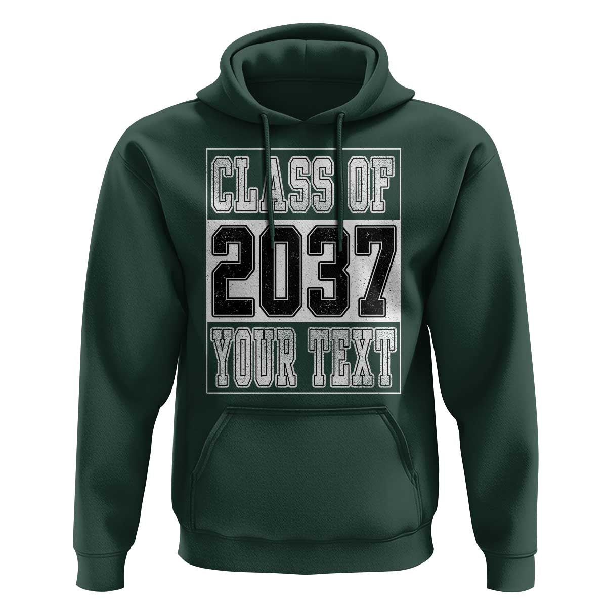 Personalized Class of 2037 Hoodie Custom Name Grow With Me To Graduation - Wonder Print Shop