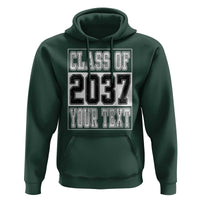 Personalized Class of 2037 Hoodie Custom Name Grow With Me To Graduation - Wonder Print Shop