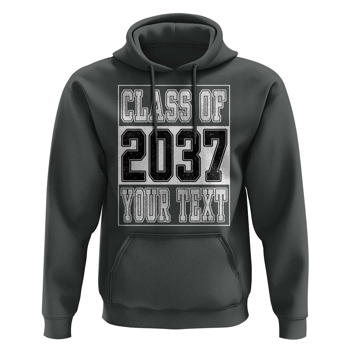 Personalized Class of 2037 Hoodie Custom Name Grow With Me To Graduation - Wonder Print Shop
