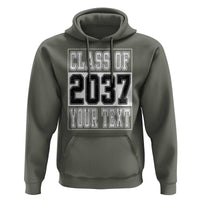 Personalized Class of 2037 Hoodie Custom Name Grow With Me To Graduation - Wonder Print Shop