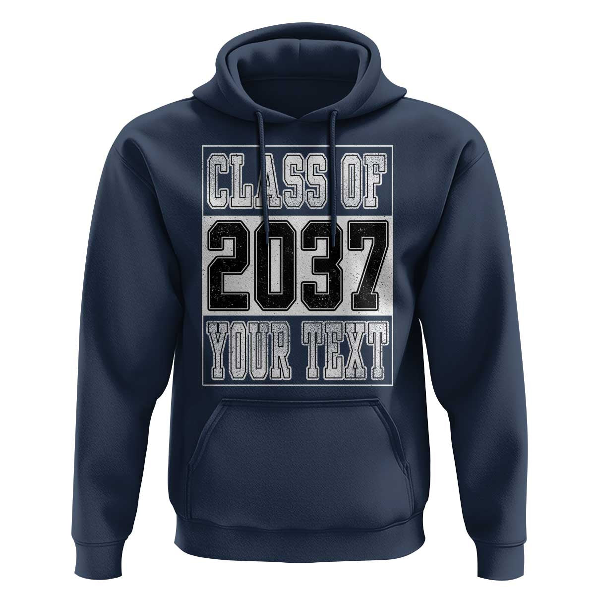 Personalized Class of 2037 Hoodie Custom Name Grow With Me To Graduation - Wonder Print Shop