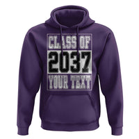 Personalized Class of 2037 Hoodie Custom Name Grow With Me To Graduation - Wonder Print Shop